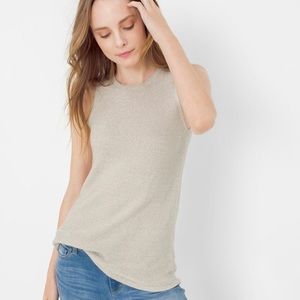 WHBM Shimmer Sweater Tank Size Medium, EUC